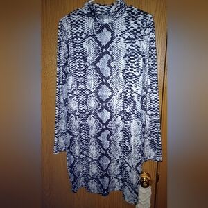 Snake Print Bodycon Dress